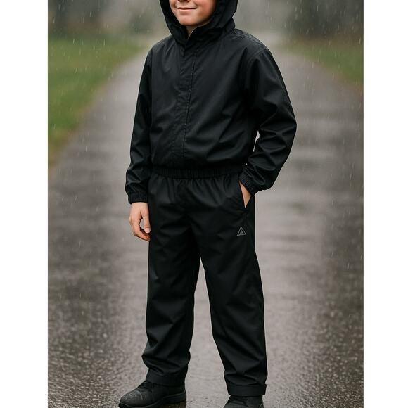 NWT RIPZONE Boys' Otter Rain Pant Black Beauty L - Picture 1 of 8